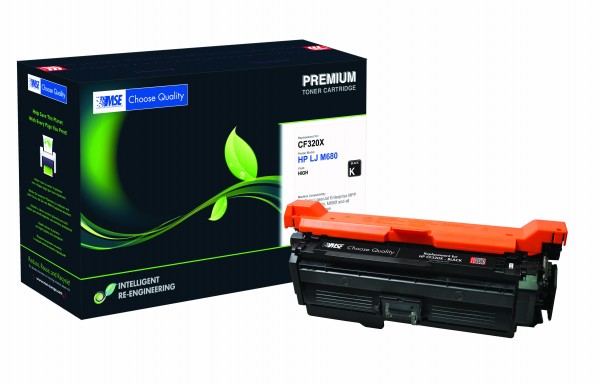 MSE Premium Farb-Toner für HP Color LaserJet M680 (653X) Black High Yield - kompatibel mit CF320X