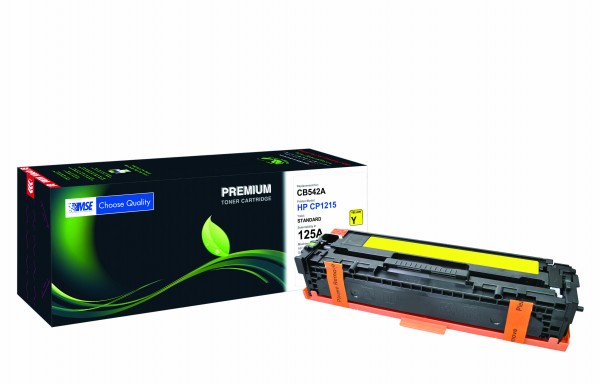 MSE Premium Farb-Toner für HP Color LaserJet CP1215/CP1515 (125A) Yellow - kompatibel mit CB542A