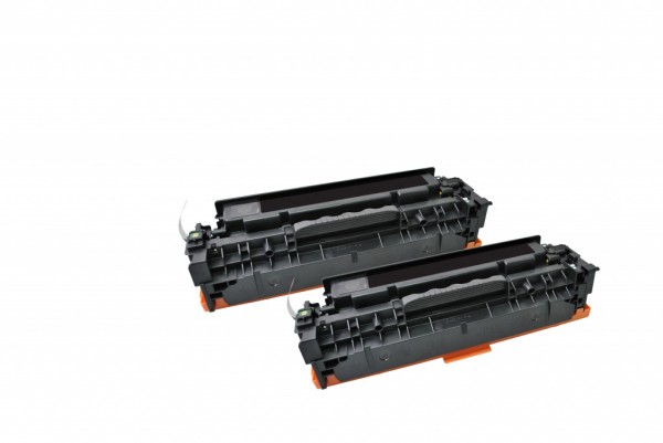 MSE Premium Farb-Toner für HP Color LaserJet CP2025 (304A) Black Twin Pack - kompatibel mit CC530AD