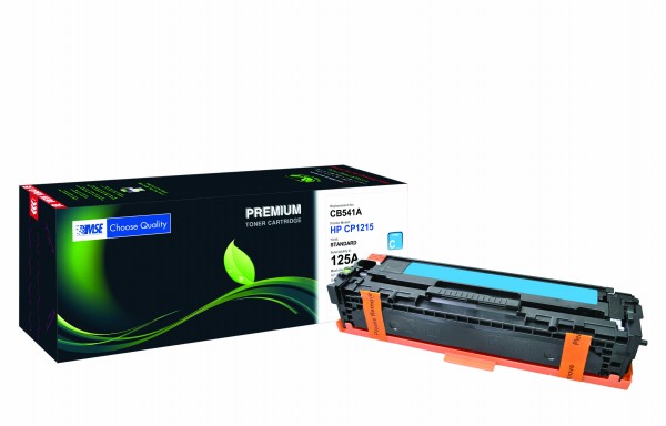 MSE Premium Farb-Toner für HP Color LaserJet CP1215/CP1515 (125A) Cyan - kompatibel mit CB541A