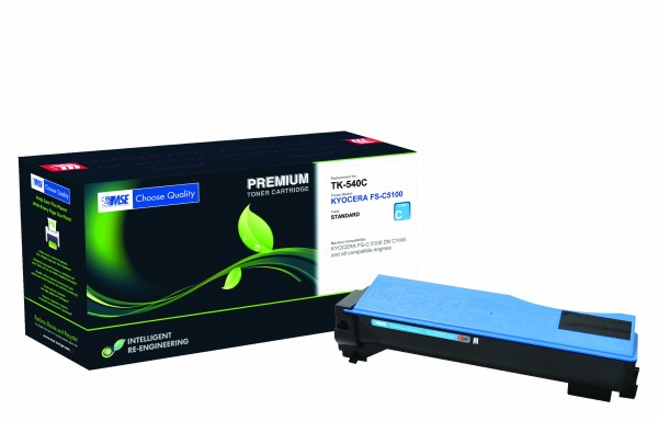 MSE Premium Farb-Toner für Kyocera FS-C5100 Cyan - kompatibel mit TK-540C