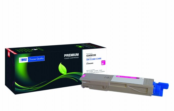 MSE Premium Farb-Toner für Oki C3300/C3400 Magenta - kompatibel mit 43459330