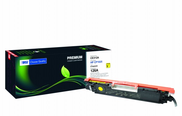 MSE Premium Farb-Toner für HP Color LaserJet CP1025 (126A) Yellow - kompatibel mit CE312A