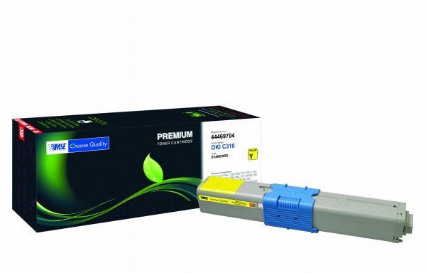 MSE Premium Farb-Toner für Oki C310 Yellow - kompatibel mit 44469704