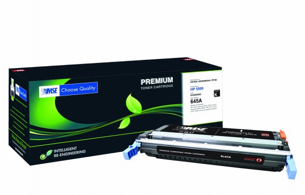 MSE Premium Farb-Toner für HP Color LaserJet 5500 (645A) Black - kompatibel mit C9730A