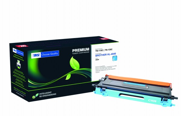 MSE Premium Farb-Toner für Brother HL-4040/4050/4070 Cyan - kompatibel mit TN135C