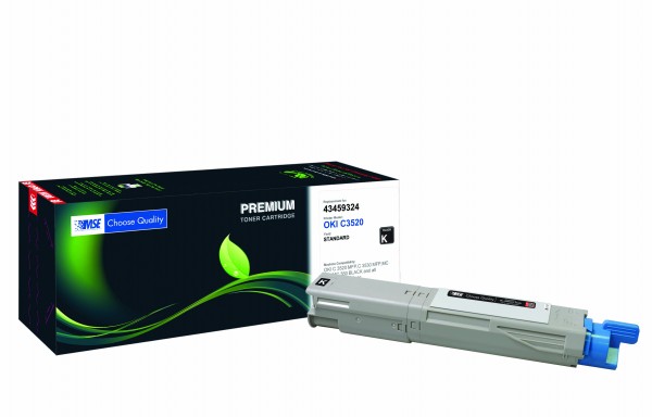 MSE Premium Farb-Toner für Oki C3520 Black - kompatibel mit 43459324