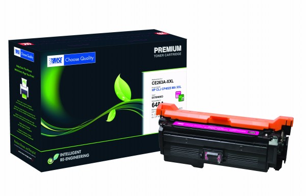 MSE Premium Farb-Toner für HP Color LaserJet CP4025 Magenta XXL - kompatibel mit CE263A-XXL