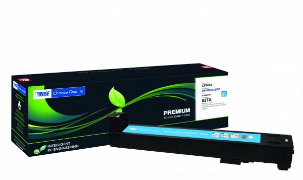 MSE Premium Farb-Toner für HP Color LaserJet M880 (827A) Cyan - kompatibel mit CF301A
