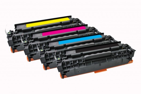 MSE Premium Farb-Toner für HP Color LaserJet CP2020/CP2025/CM2320 CMYK Multipack - kompatibel mit CC