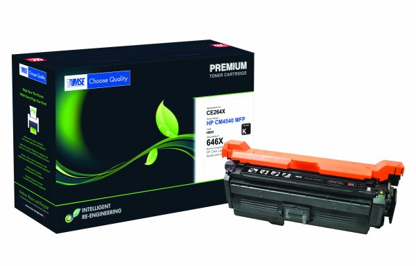 MSE Premium Farb-Toner für HP Color LaserJet CM4540 Black High Yield - kompatibel mit CE264X