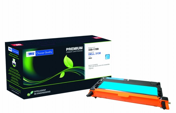 MSE Premium Farb-Toner für Dell 3110CN Cyan High Yield - kompatibel mit 593-10171