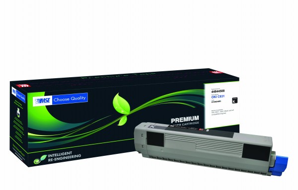 MSE Premium Farb-Toner für Oki C831 Black - kompatibel mit 44844508